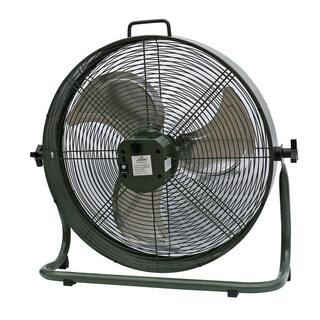 iLIVING 18 in. Rechargeable Battery-Operated Camping Floor Fan High Velocity Portable Outdoor Fan with Built-in Lithium Battery ILG8RX18