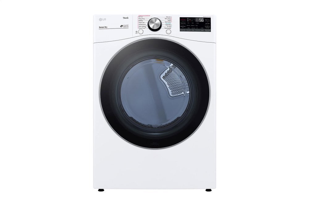 Lg DLEX4200W 7.4 Cu. Ft. Ultra Large Capacity Smart Wi-Fi Enabled Front Load Electric Dryer With Turbosteam™ And Built-In Intelligence