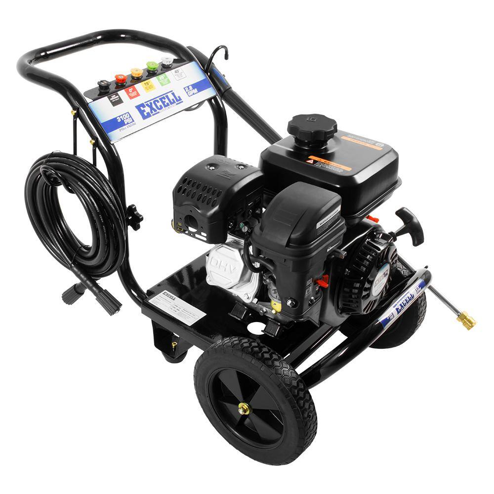 Excell 3100 PSI 2.8 GPM 212cc OHV Gas Pressure Washer EPW2123100