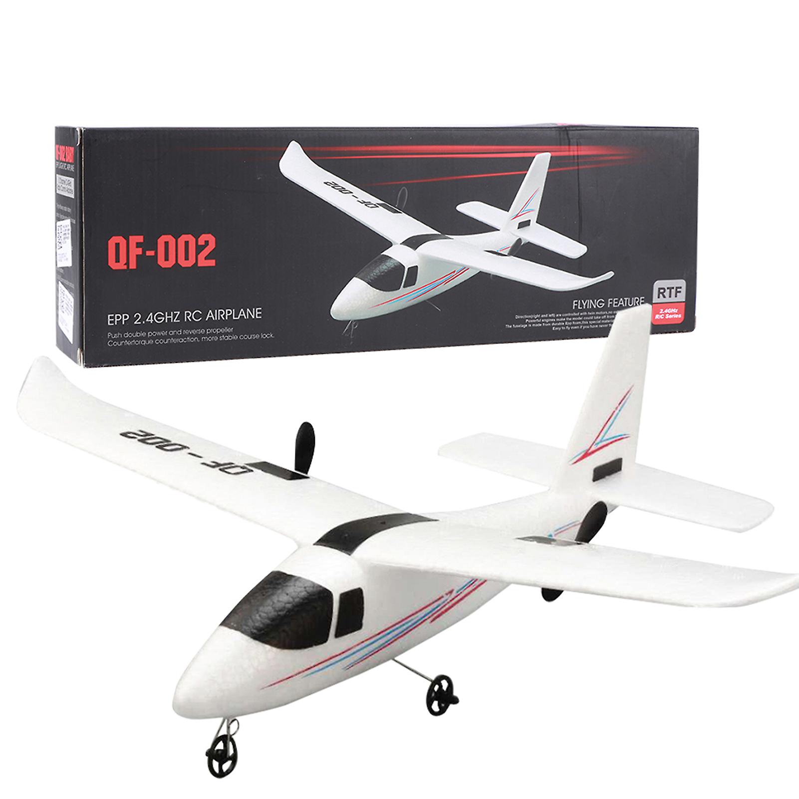 Diy Fixed Wing Airplane Glider Dropresistant Remote Control Aircraft Rc Plane(without Led )