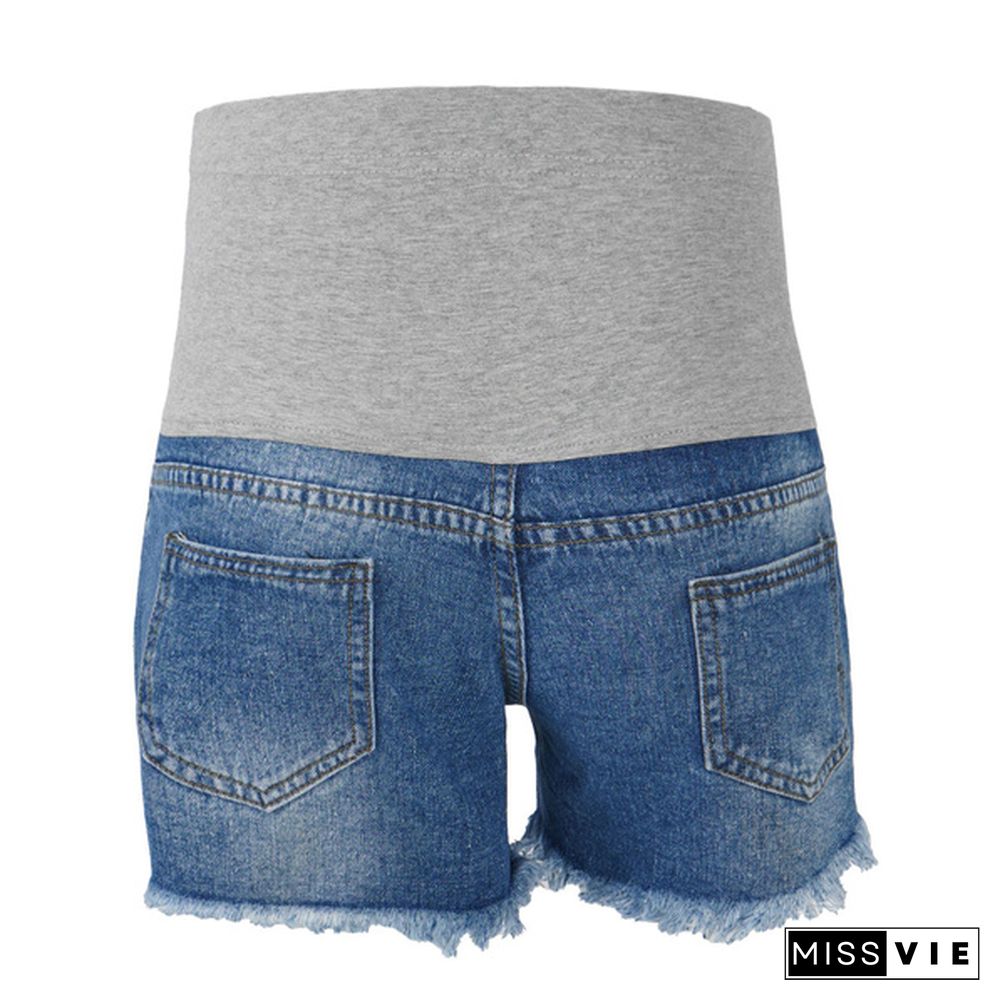 Pregnant women's Denim Shorts Summer Pregnant Casual Short For Women Pregnacy Shorts