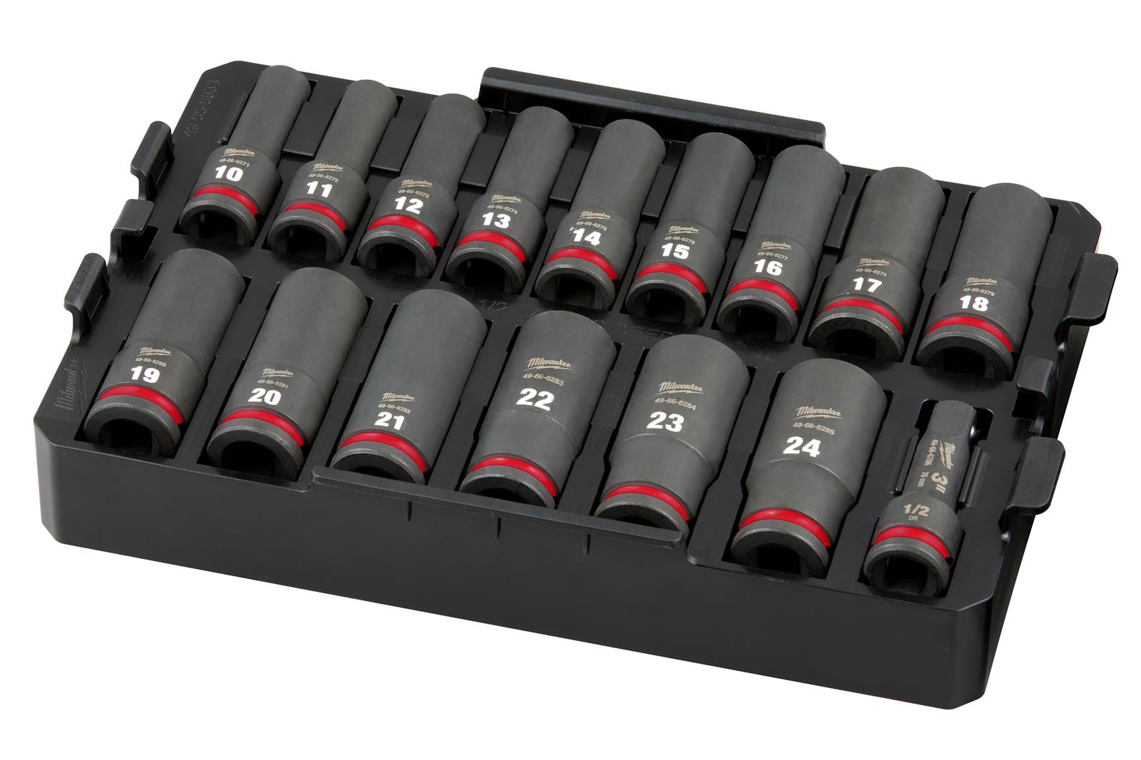 Milwaukee Tool 49-66-6818 Milwaukee PACKOUT SHOCKWAVE Impact-Duty Sockets Sets