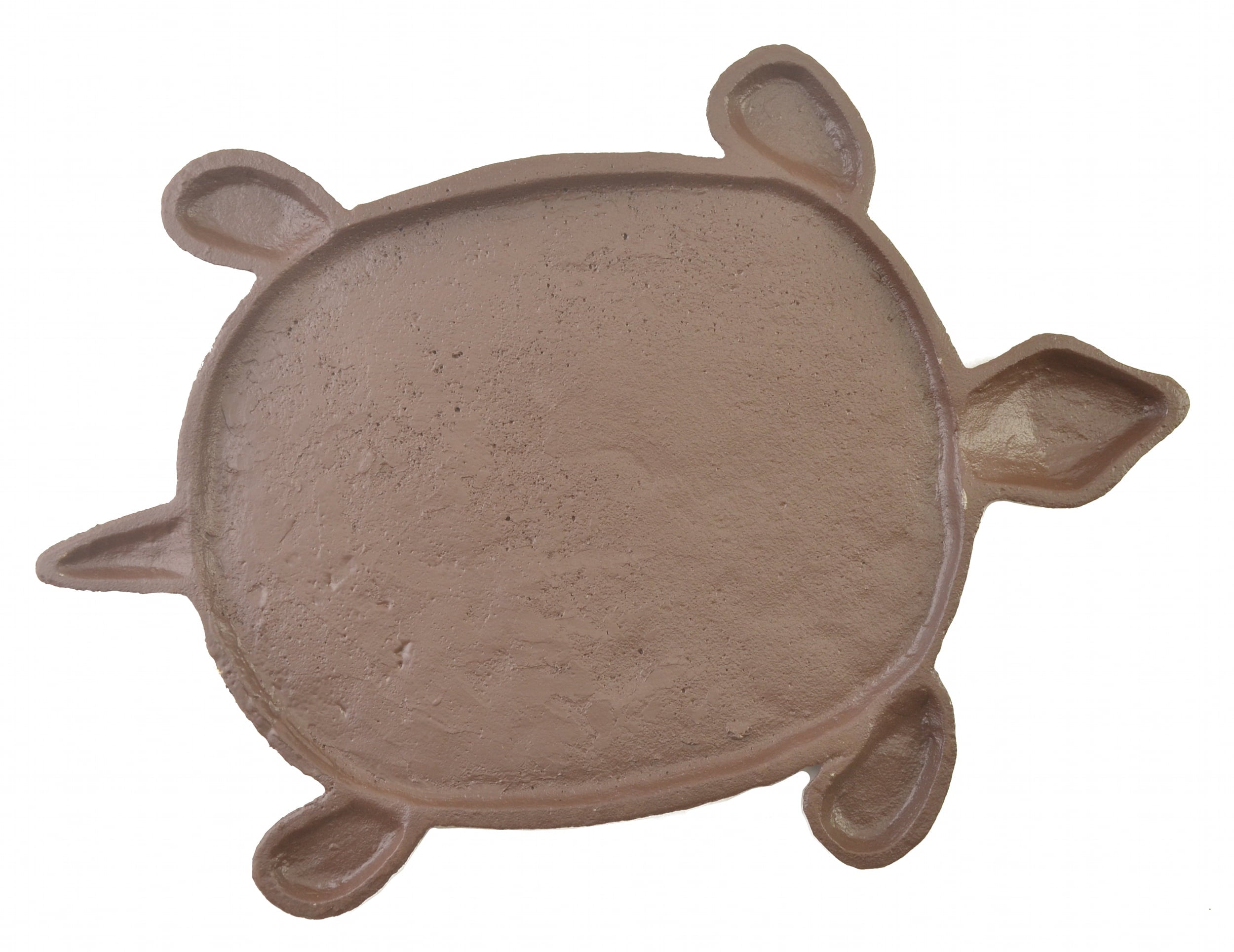 Turtle Stepping Stone Paver Distressed Brown Cast Iron 13