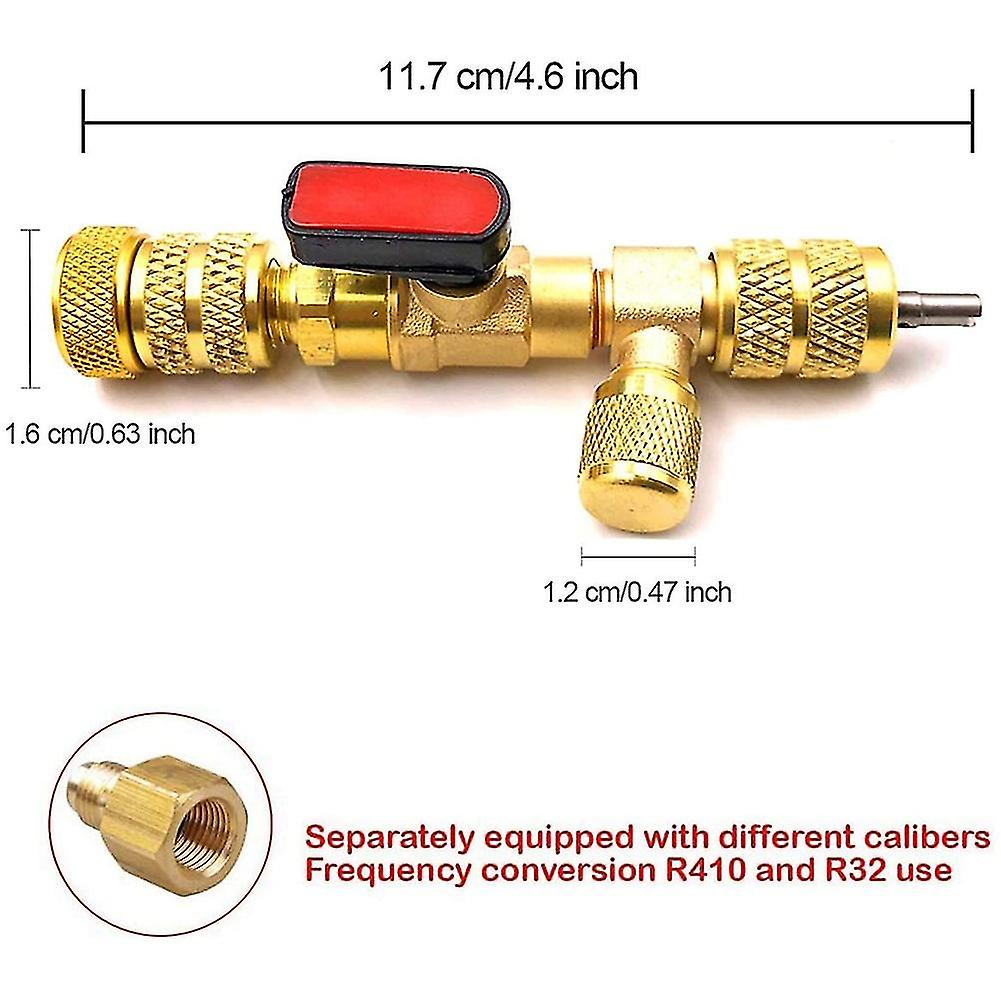 Hvac Ac Valve Core Remover 5/16 Inch 1/4 Inch Installer Tool For Car