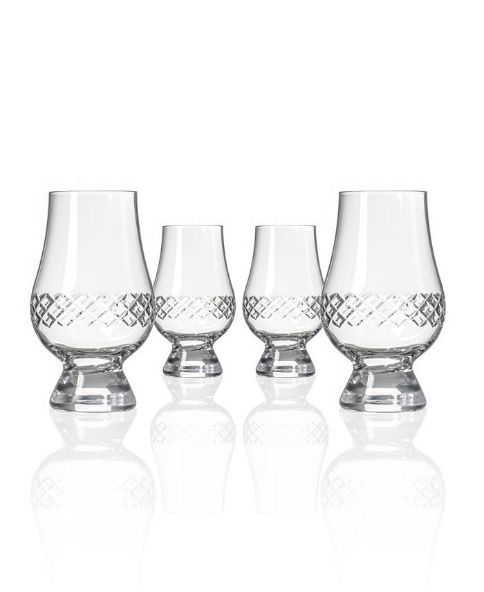 Rolf Glass Diamond Scotch Glencairn 6.75Oz - Set Of 4