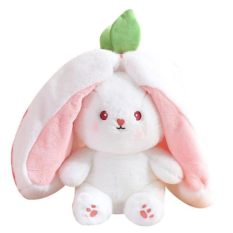 Creative Funny Doll Carrot Rabbit Plush Toy Cute Carrot Strawberry Reversible Plush Toy