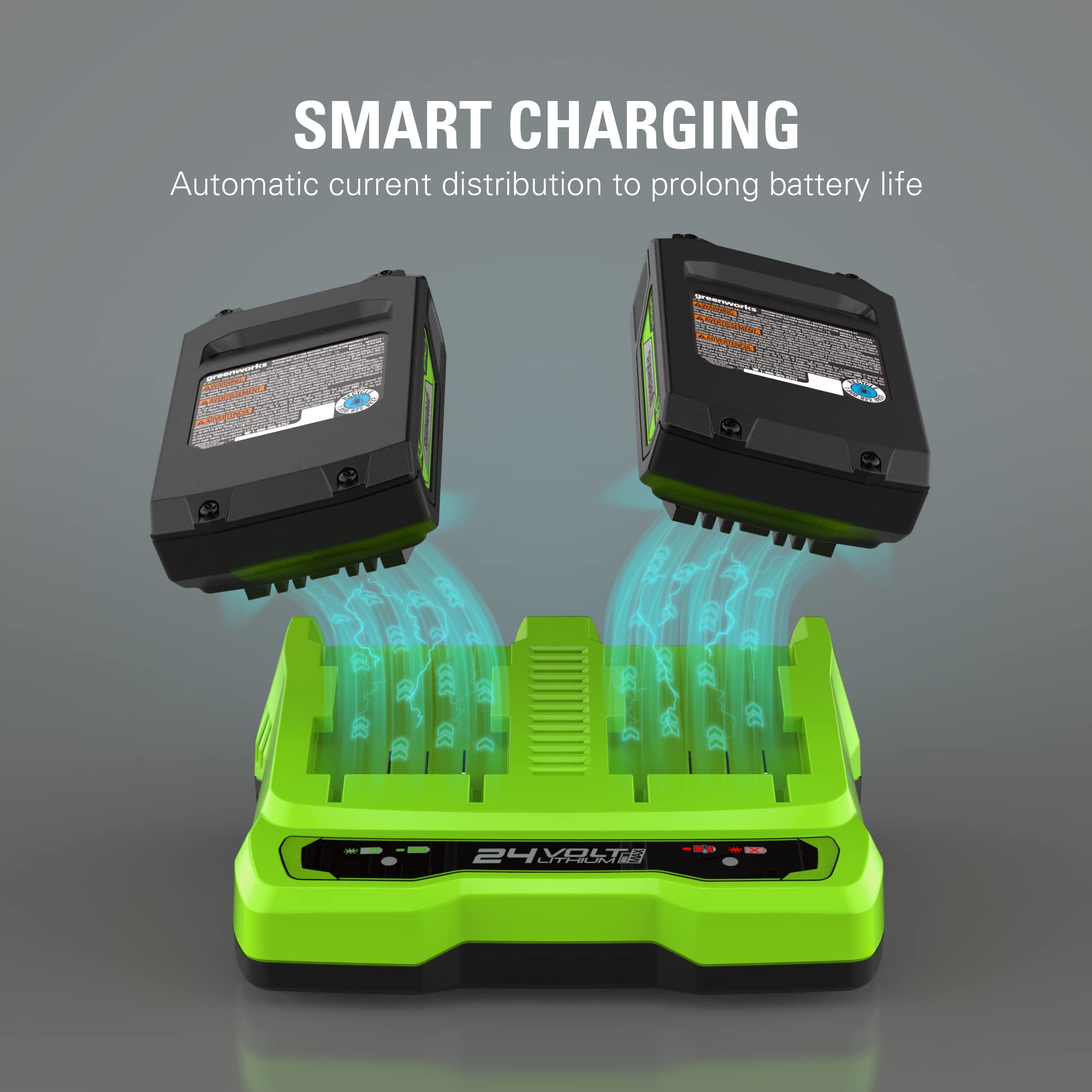 24V 4.0Ah USB Battery (2-Pack) Starter Kit  Dual Port Rapid Charger