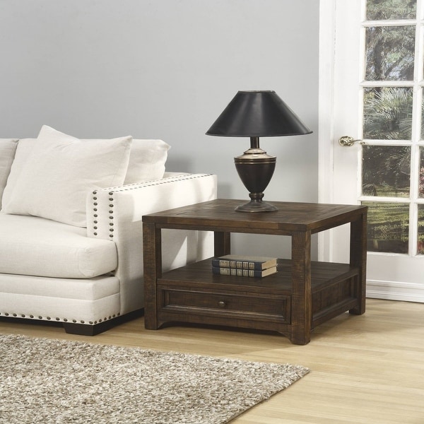 Lisbon End Table， Dark Mocha