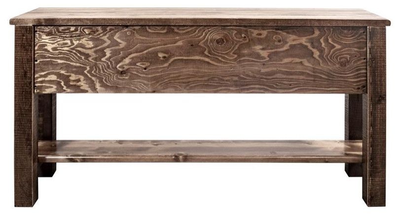 Montana Woodworks Homestead Transitional Wood Console Table in Brown   Rustic   Console Tables   by Homesquare  Houzz