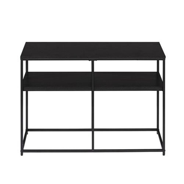 Industrial Style Console Table Double Black Oak Triamine Board