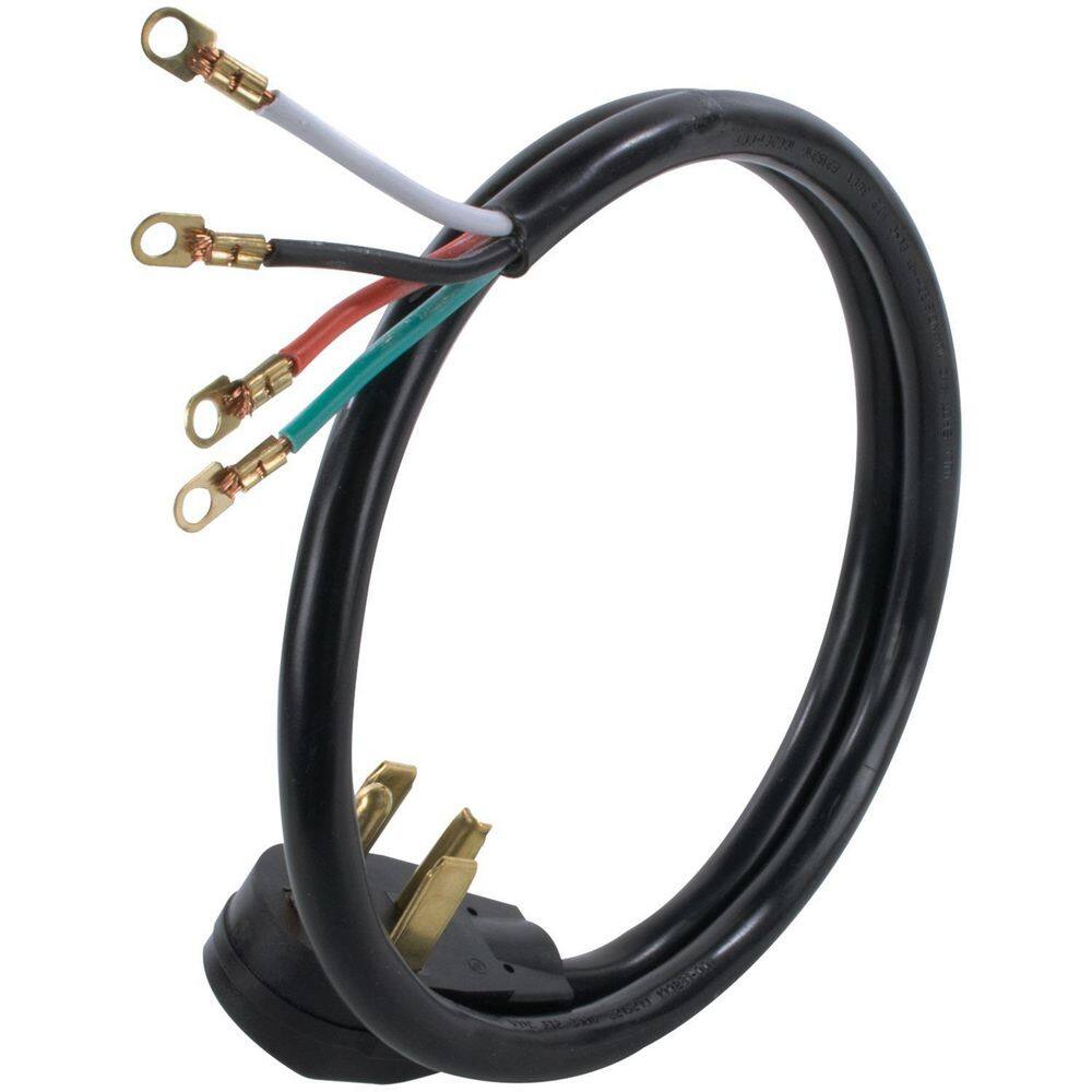 CERTIFIED APPLIANCE ACCESSORIES 4 ft. 104 4-Wire Closed-Eyelet 30-Amp Dryer Cord 90-2020