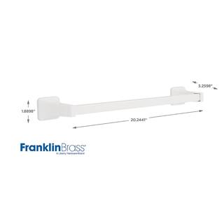 Franklin Brass Futura 18 in. Towel Bar in White D2418W