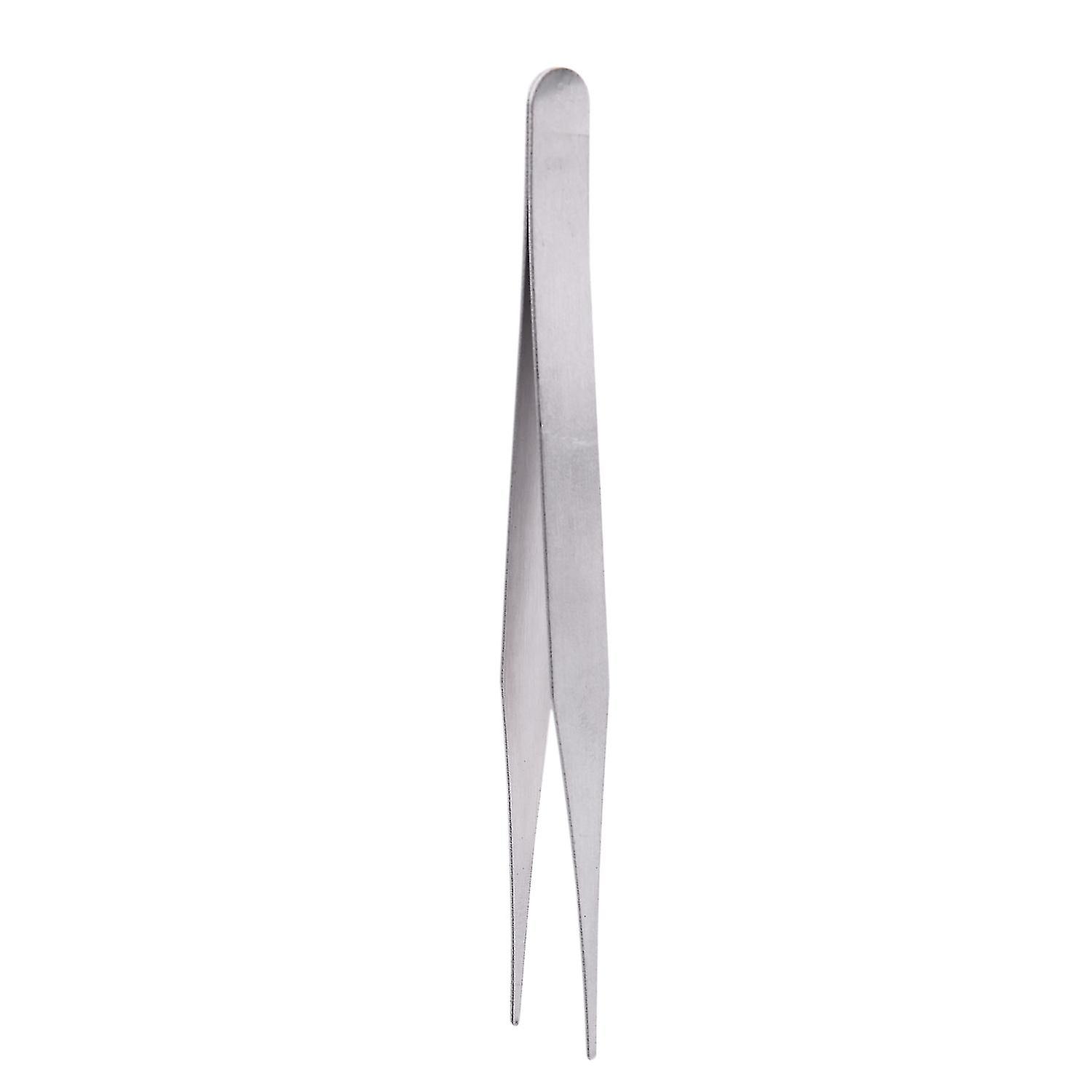 Tweezers Tweezers Doctor Pliers Tweezers Antistatic Metal Curve Round Straight (-10)