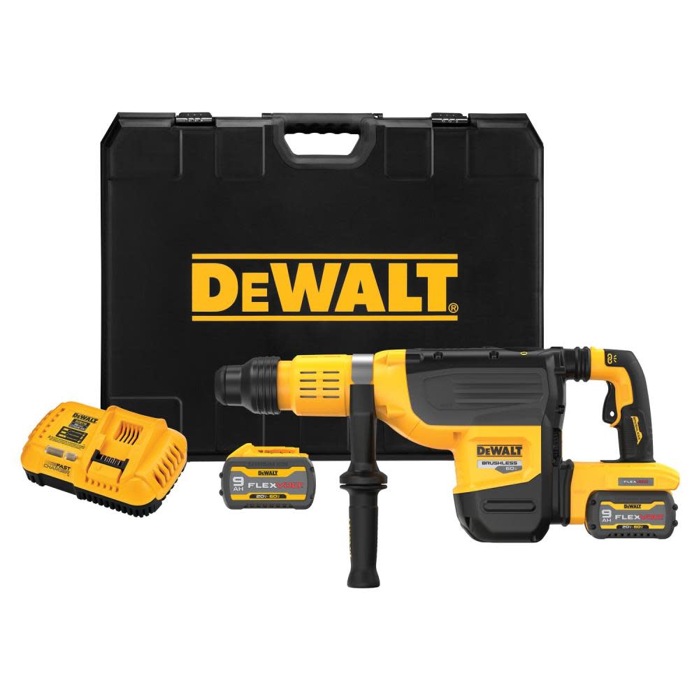 DEWALT 60V MAX Rotary Hammer SDS MAX Combination Kit 2 Brushless ;