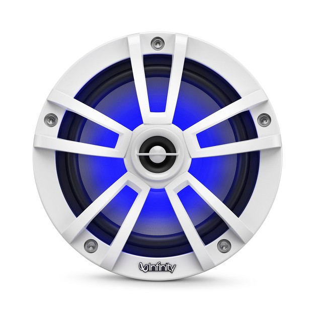 Infinity 622mlw Marine 6 5 Inch Rgb Led Coaxial Speakers White