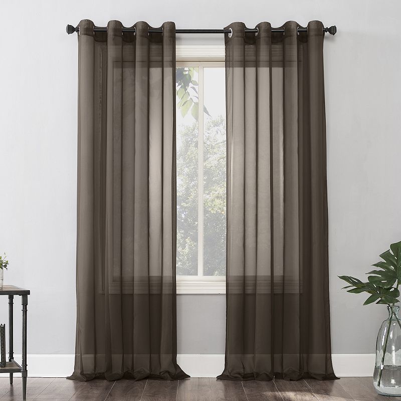 No. 918 Emily Sheer Voile Grommet Single Curtain Panel