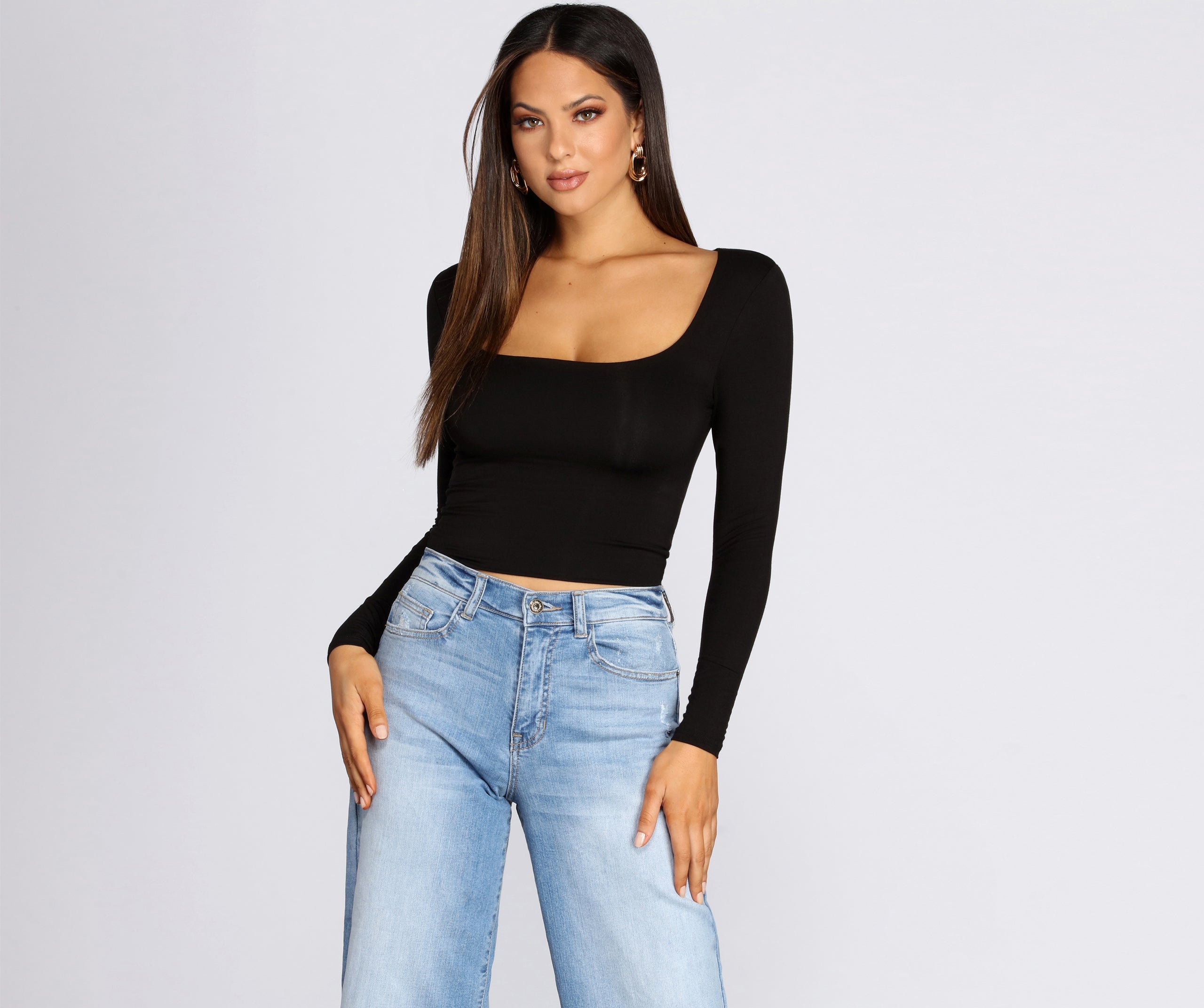 Basic Babe Scoop Top