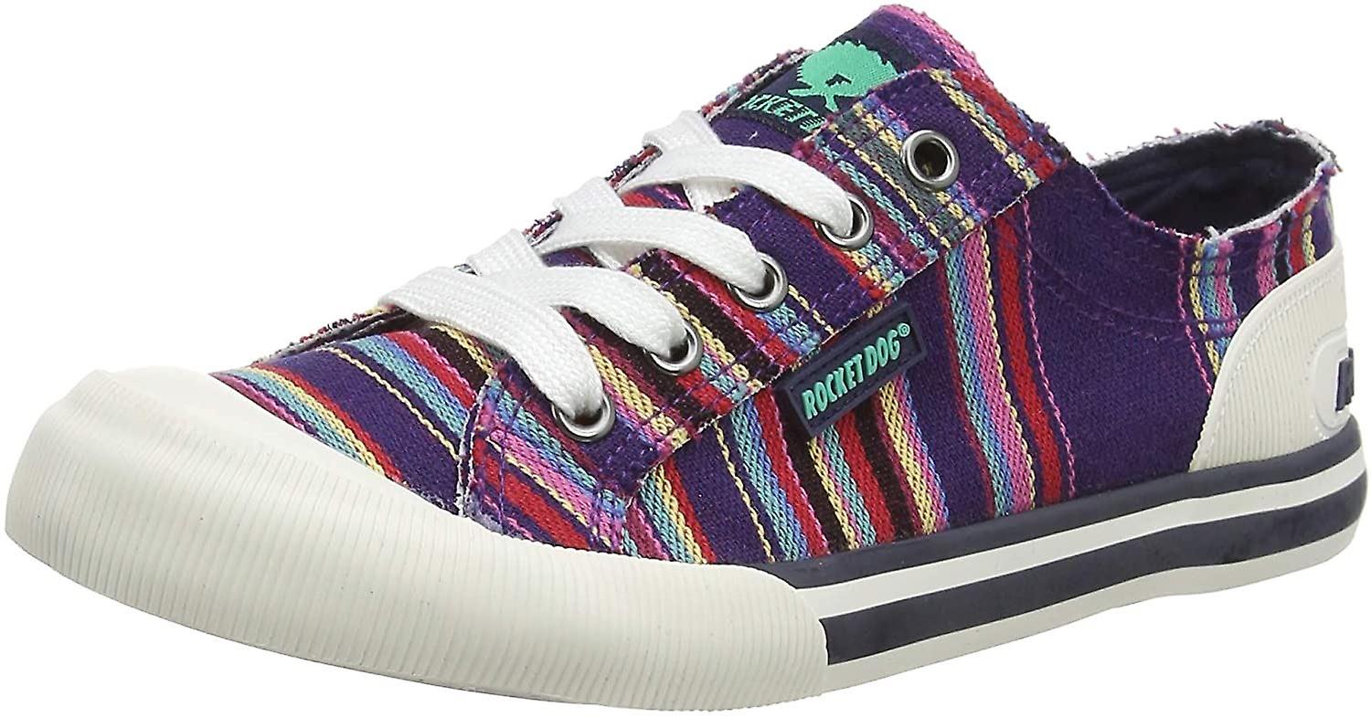 Rocket Dog Jazzin Aloe Navy Multi Womens Canvas Trainers