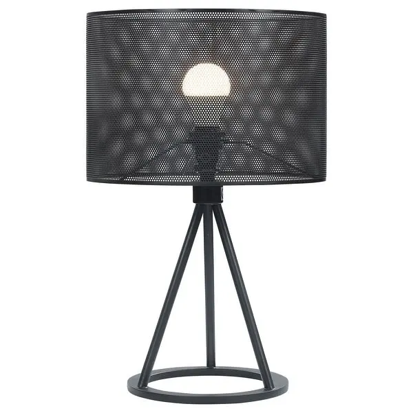 Coaster Furniture Chapin Black Metal Mesh Shade Table Lamp - 12.00