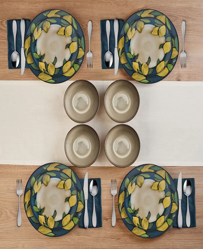 Pfaltzgraff Lemons 12-Pc Dinnerware Set Service for 4