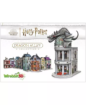 University Games Wrebbit Harry Potter Diagon Alley Collection Gringotts Bank 3D Puzzle  300 Pieces