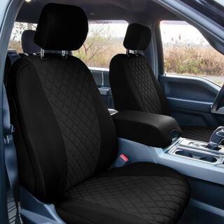 FH Group Neosupreme Custom Fit Seat Covers for 2015-2020 Ford F150 XLT Lariat Raptor DMCM5013BLACK-FRONT