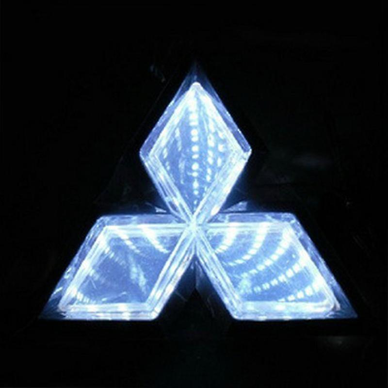 Led Badge Car Front Rear Emblem Sticker Light Decor For Mitsubishi Lancer 9 10 Outlander Asx Pajero Eclipse 3000gt Accessories