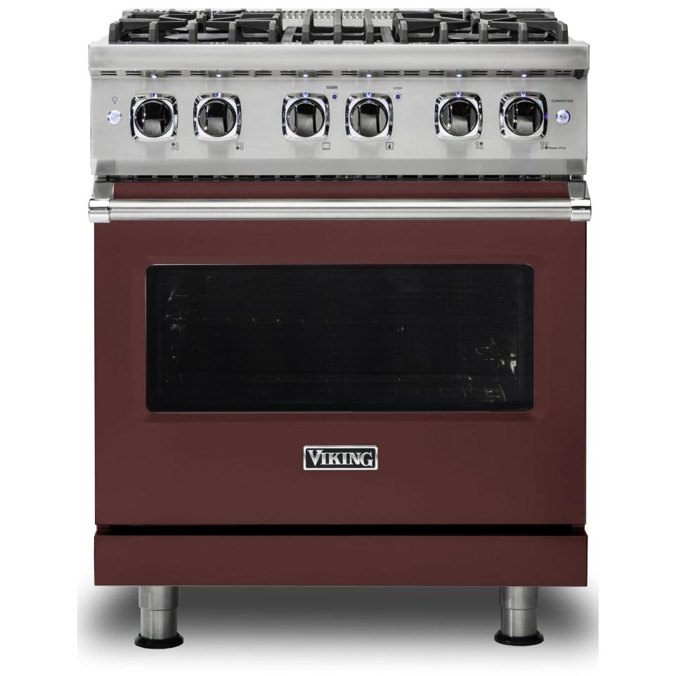 Viking 30-inch Freestanding Dual-Fuel Range with VariSimmer CVDR530-4BKA