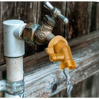 Morvat 45-Degree Solid Brass Garden Hose Elbow Connector with OnOff Shutoff Valve MOR-BELBOW-1-A