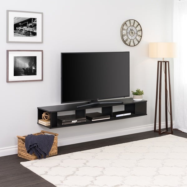 Prepac 70 inch Wide Wall Mounted TV Stand