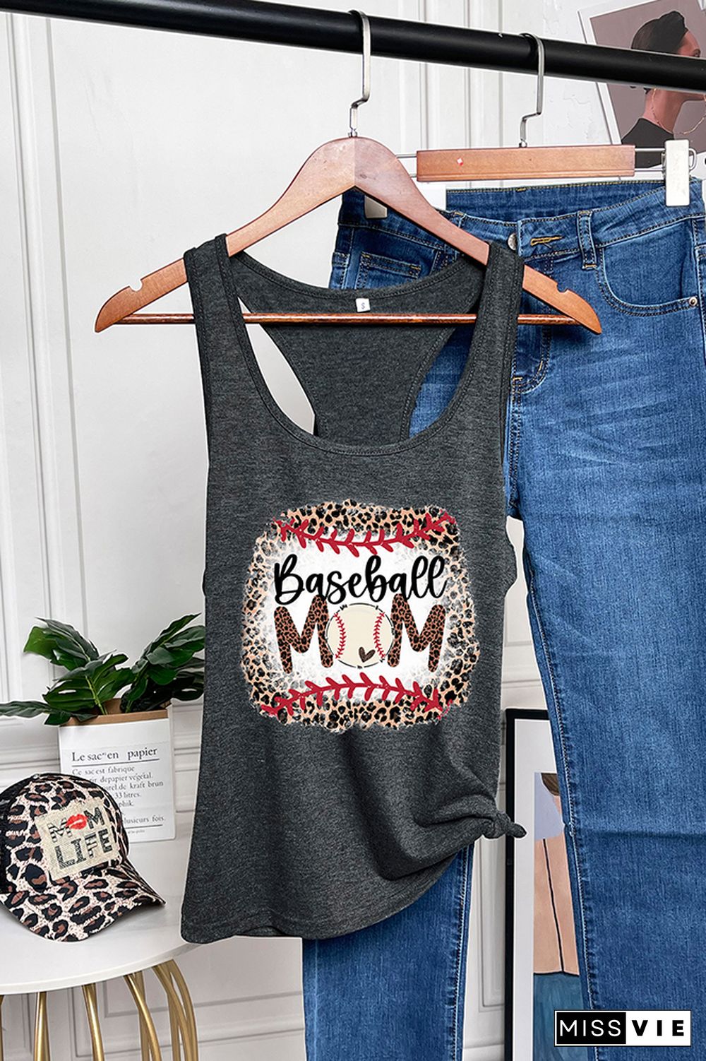 Baseball Mom Sleeveless Tank Top Wholesale