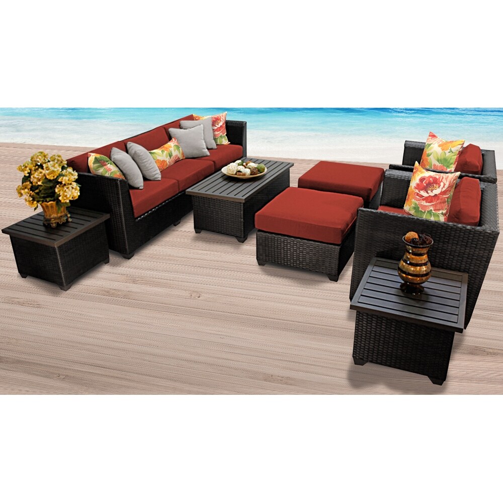 Barbados 10 piece Outdoor Wicker Patio Furniture Set