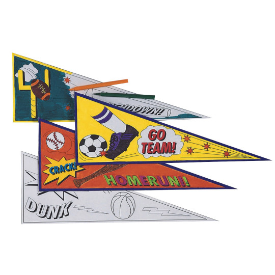 S S Worldwide Team Pride Pennants Craft Kit