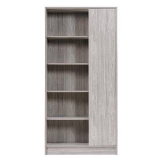 Noble House Amelia 64.80 in. Grey Wood 10-Shelf Standard Bookcase 13245