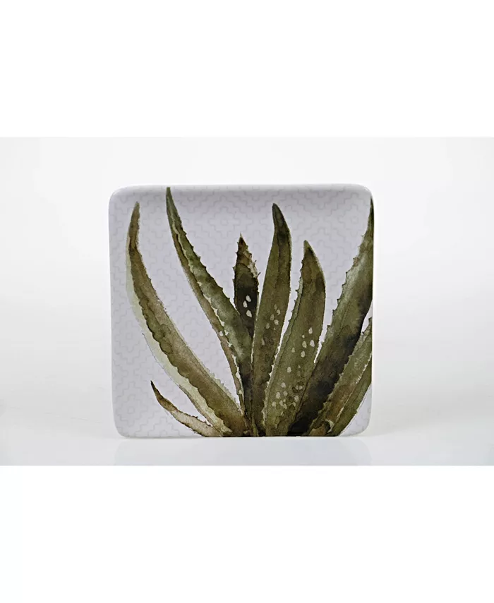 Certified International Cactus Verde 4-Pc. Square Dinner Plate