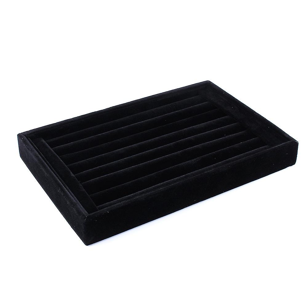 Ring Jewellery Display Storage Box Tray Case Organiser For Tie Clip Earrings