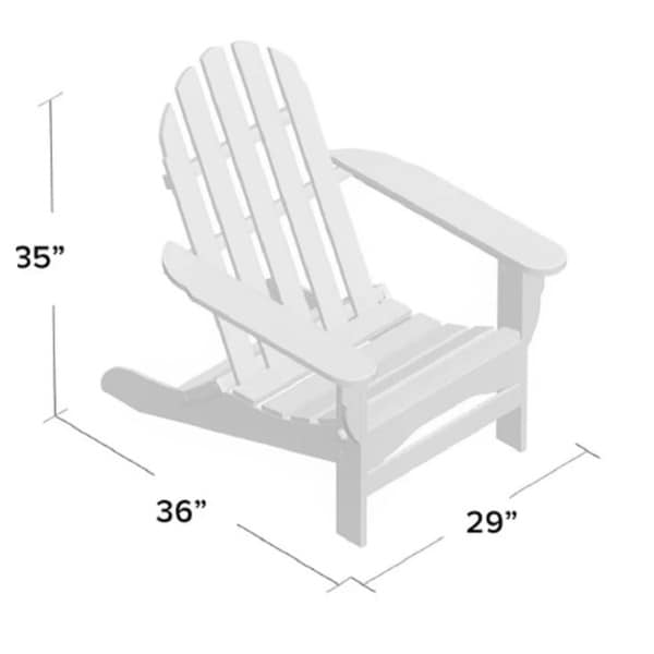 Wyndtree 4 Piece Recycled Plastic Folding Adirondack Chair with Ottoman Set，Made in USA