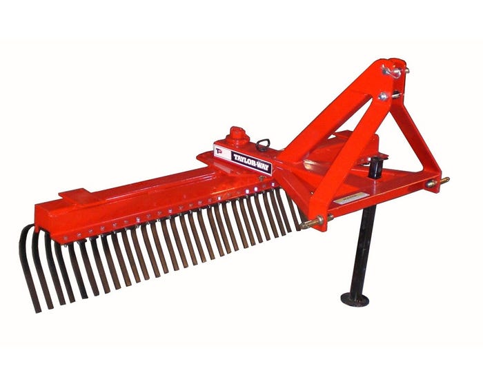 Taylor Pittsburgh Taylor Way 8 Foot 4500 Series Landscape Rake  4500 LSR 96