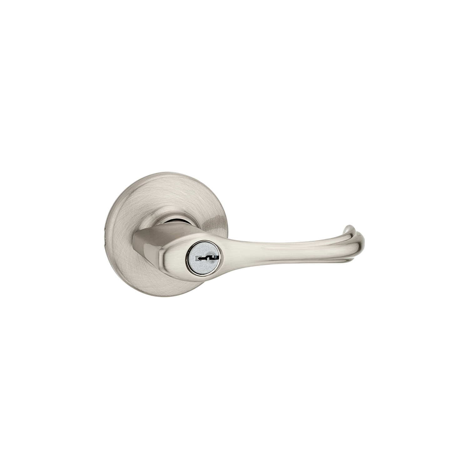 Kwikset Dorian Satin Nickel Entry Lockset 1-3/4 in.