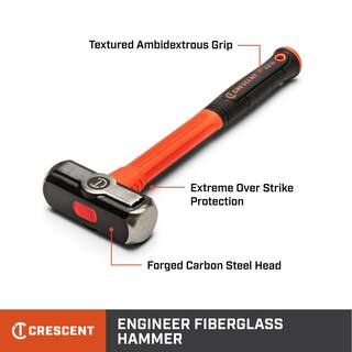 Crescent 4 lbs. Fiberglass Engineer Hammer CHFENG64