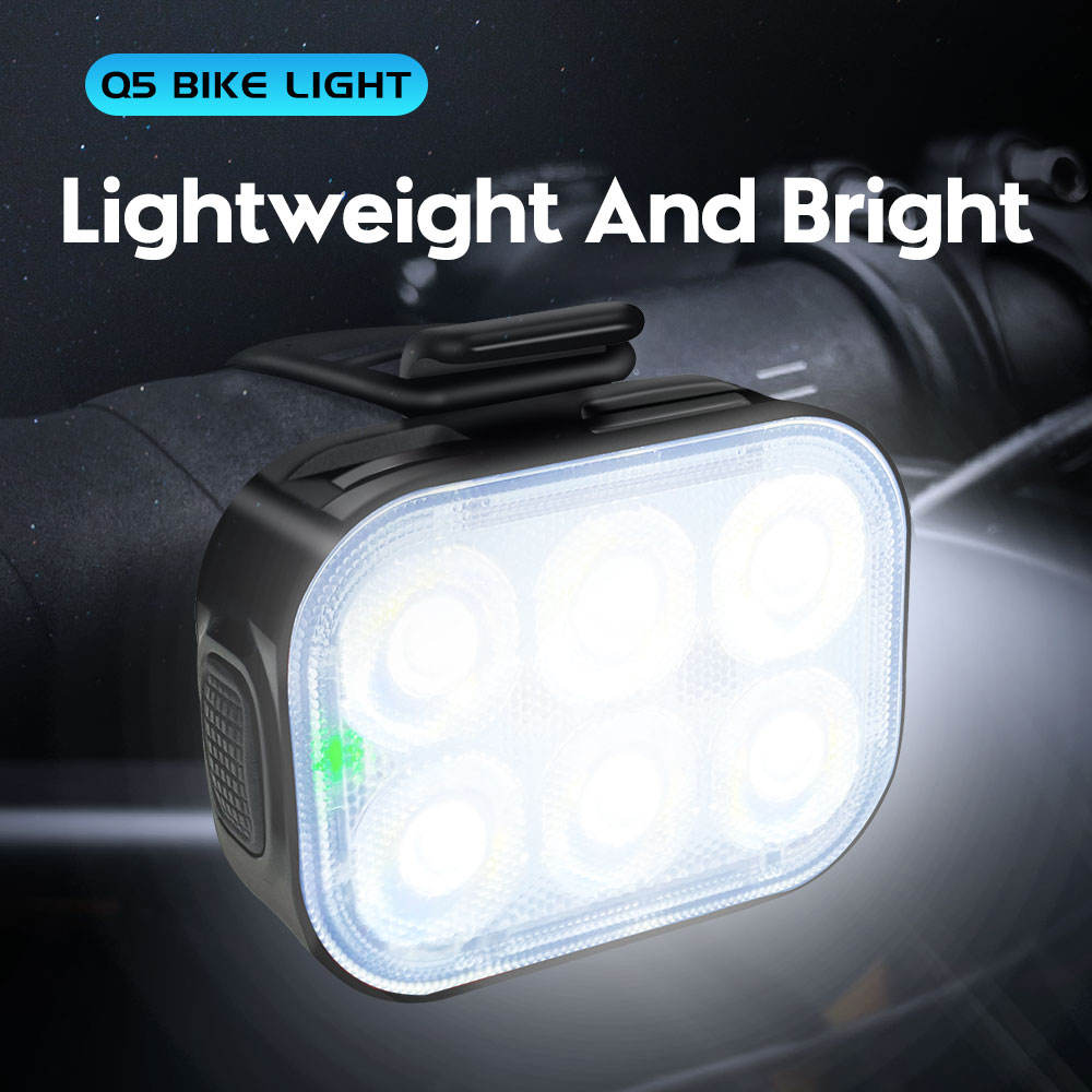 Q5 Lights Set Bicycle Headlight Tail Light MTB Road Bike Bright Flashlight Cycling Waterproof 500 Lumen LED Type C Bike Lights