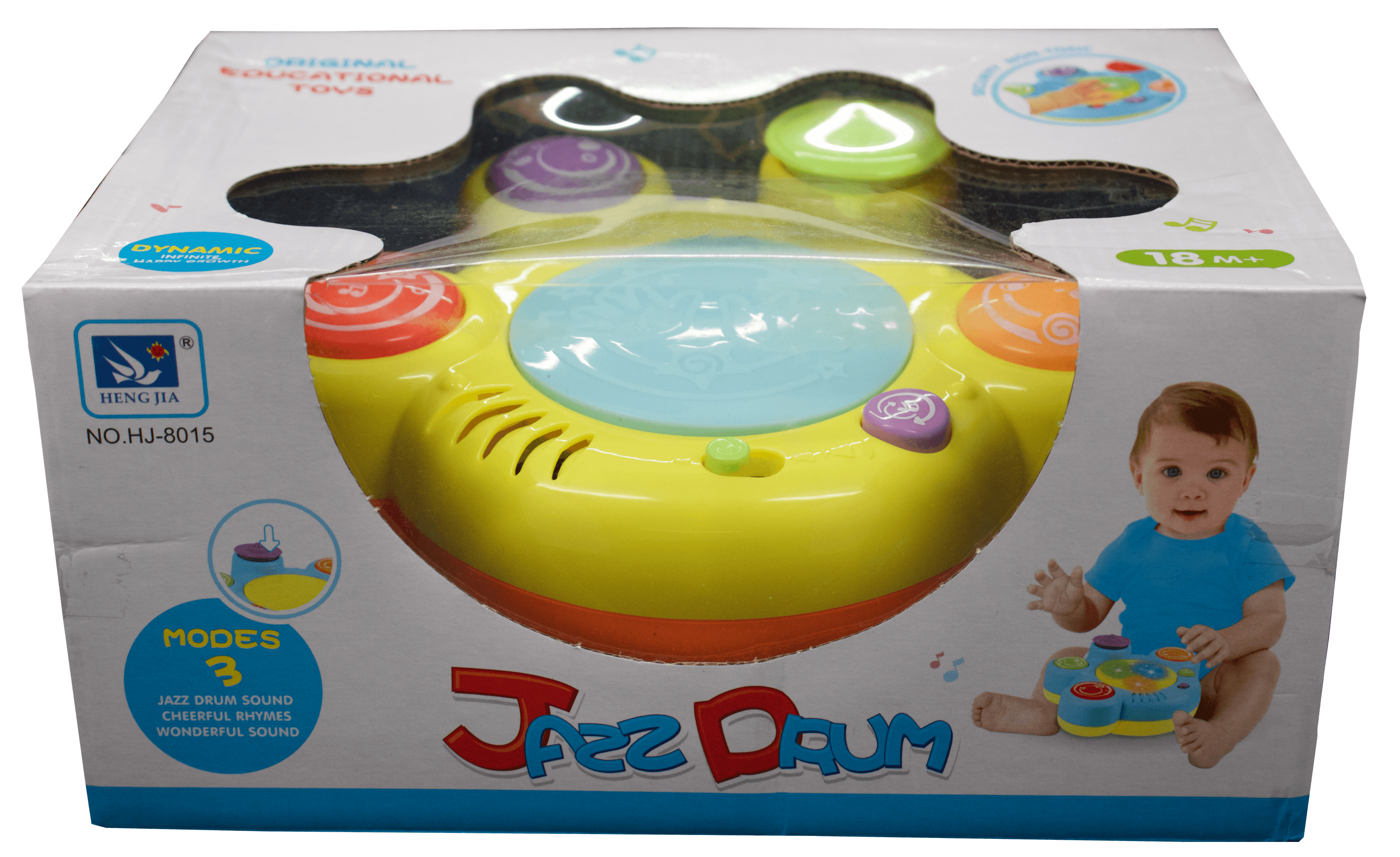 TECHEGE Musical Toys Learn n Play Rhythm Drum for Boys or Girls Toddler Kids with Lights， Sounds