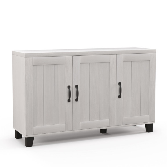 Costway 15478293 3 Door Buffet Sideboard with Adju...