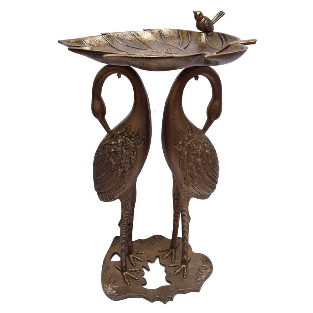 2 Crane Lily Bird Bath HD5608-AB