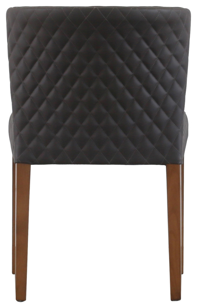 Albie KD Diamond Stitching PU Dining Side Chair   Transitional   Dining Chairs   by New Pacific Direct Inc.  Houzz