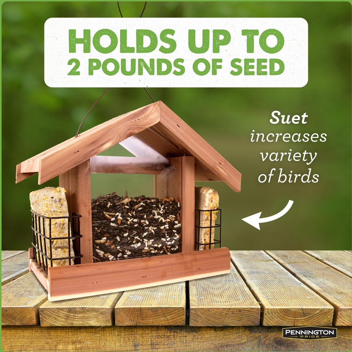 Pennington Cedar Chalet Bird Feeder