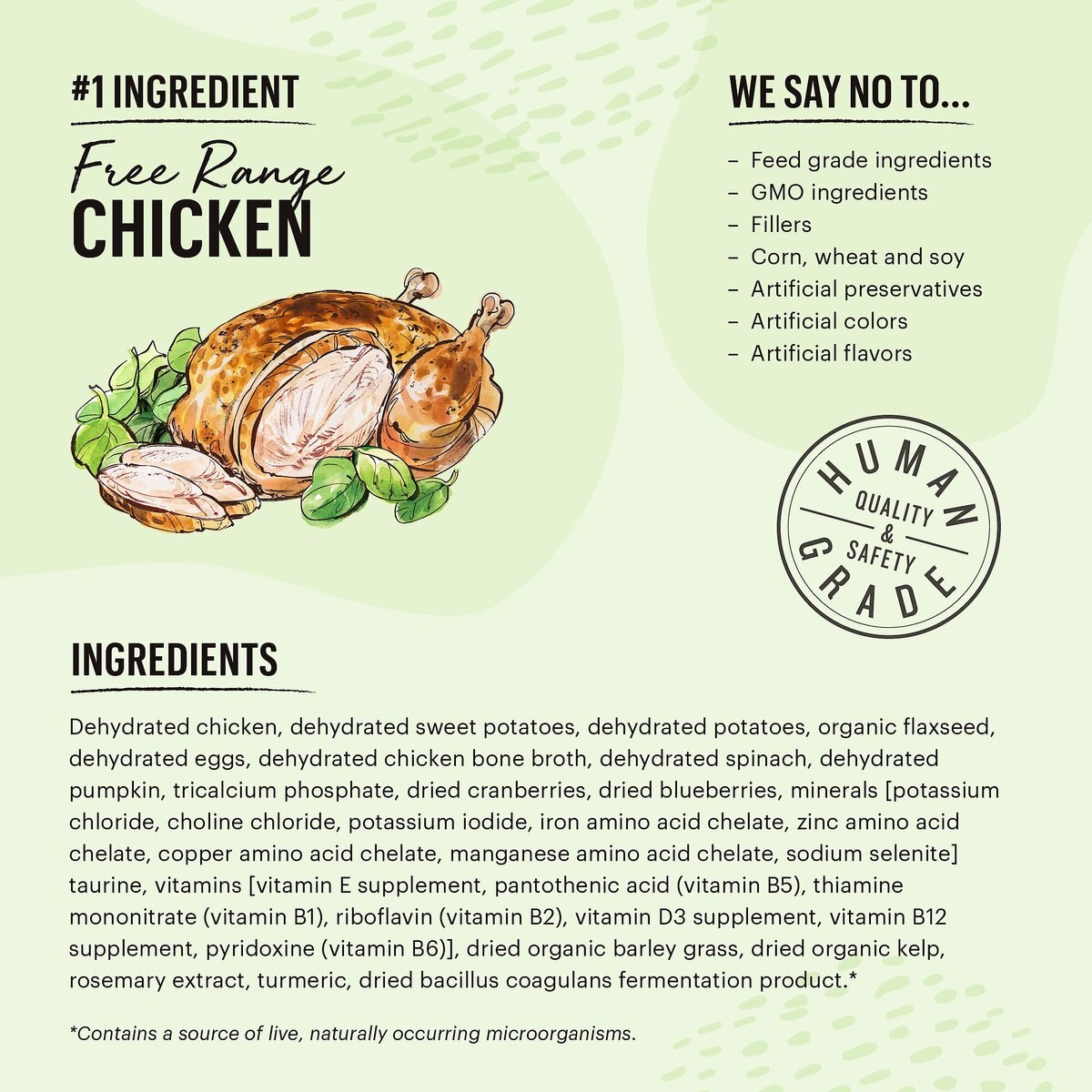 The Honest Kitchen Dehydrated Grain-Free Chicken Cat Food