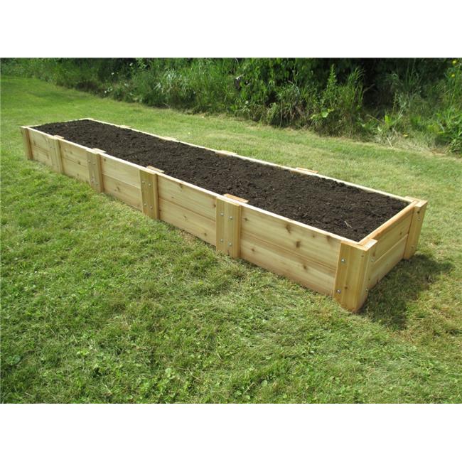 Infinite Cedar RB2x10x11 Cedar Raised Garden Bed&#44; 2 ft. x 10 ft. x 11 in.