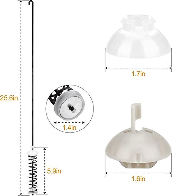 4pcs Washer Suspsenion Rod Kit W10780045 For Kenmore Whirlpool W10537442