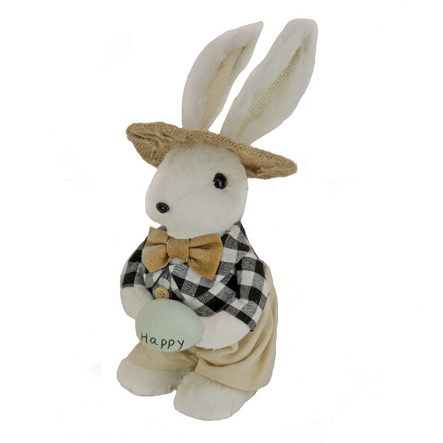 Fluffy Male Bunny Table Decoration Easter Collection